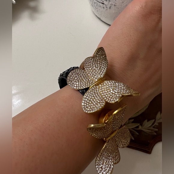 Solid 925 silver butterfly bracelet - Picture 11 of 12